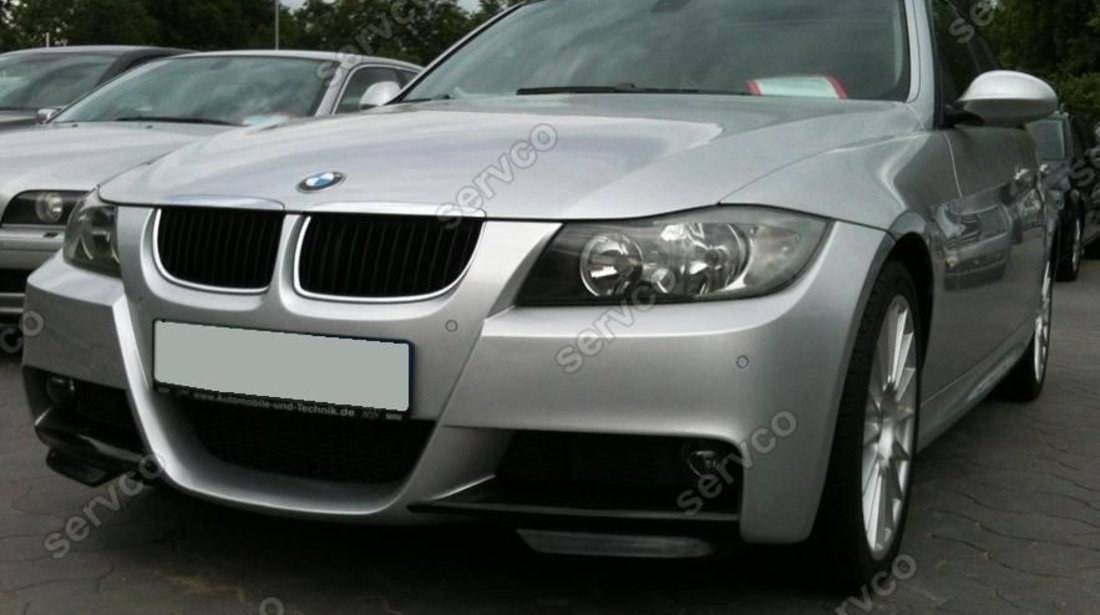 Prelungire lip buza spoiler tuning sport bara fata BMW Seria 3 E90 2005-2009 v3