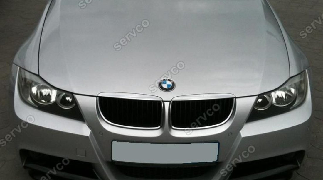 Prelungire lip buza spoiler tuning sport bara fata BMW Seria 3 E90  2005-2009 v3