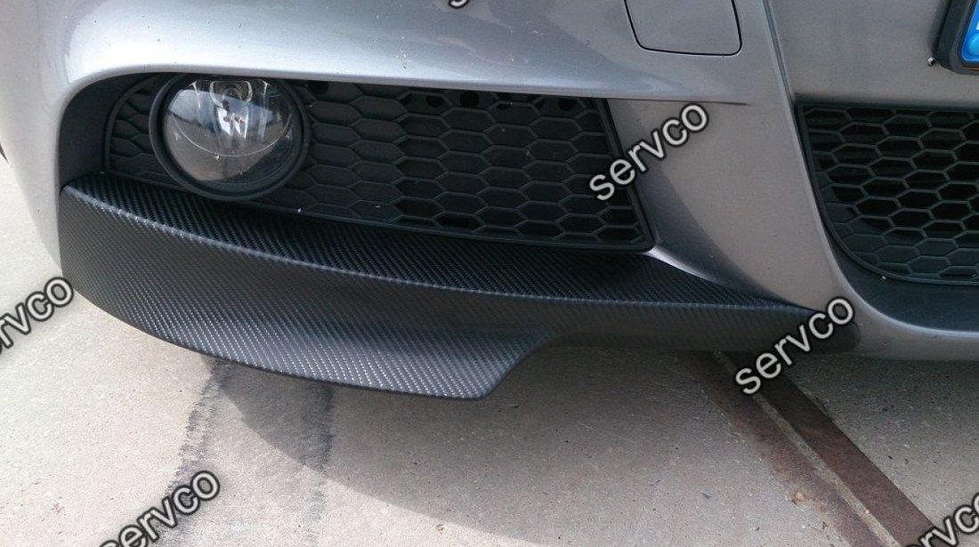 Prelungire lip buza spoiler tuning sport bara fata BMW Seria 3 E90  2005-2009 v3