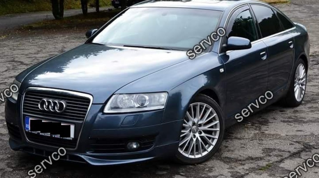 Prelungire lip buza spoiler tuning sport bara fata Audi A6 C6 4F S line S6 RS6 2004-2008 v1