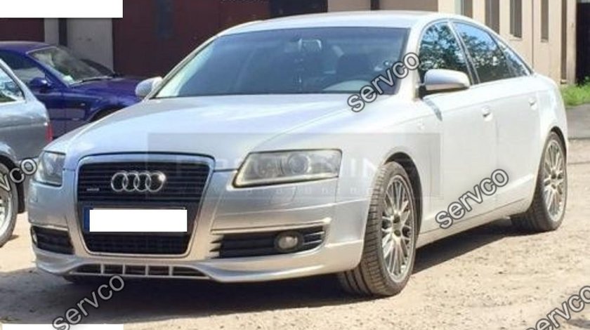 Prelungire lip buza spoiler tuning sport bara fata Audi A6 C6 4F S line S6 RS6 2004-2008 v1