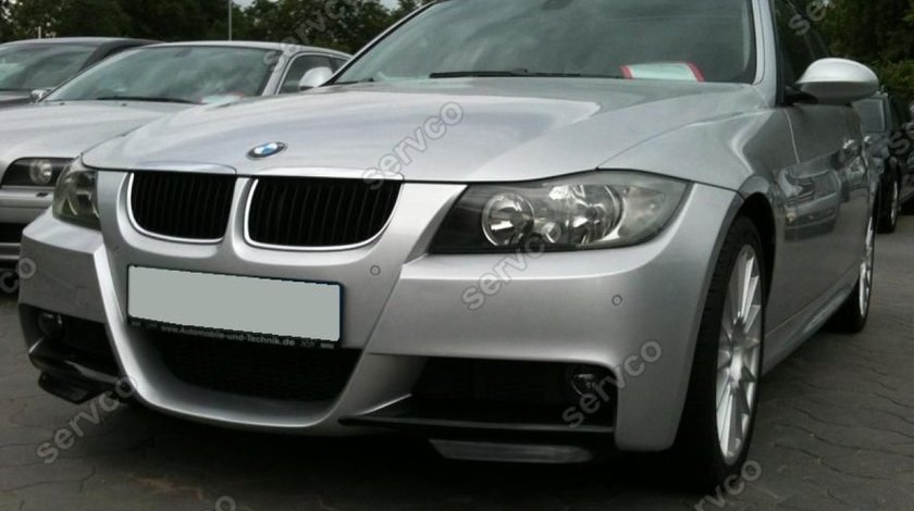 Prelungire lip buza spoiler tuning sport bara fata BMW Seria 3 E90  2005-2009 v3