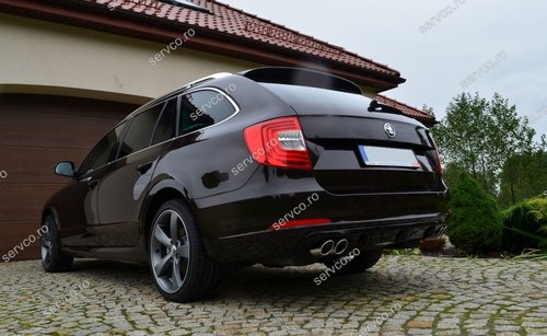 Prelungire lip buza spoiler tuning sport difuzor bara spate Skoda Superb 2 B6 3T 2008-2015 v2