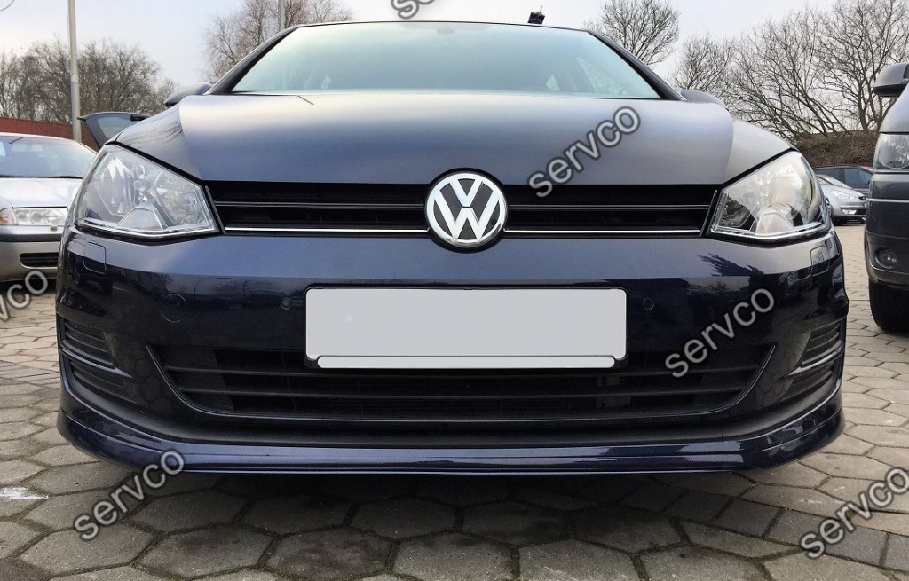Prelungire lip buza Votex tuning sport bara fata VW Golf 7 R line 2012-2016 v1