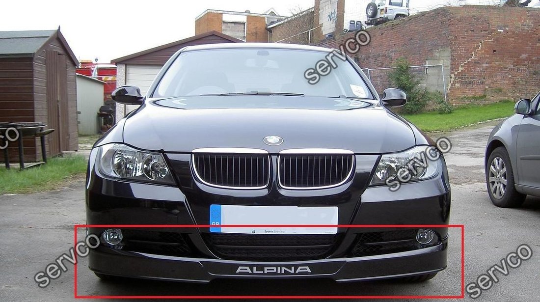 Prelungire lip fusta adaos spoiler bara fata BMW E90 E91 B5 Alpina ver1