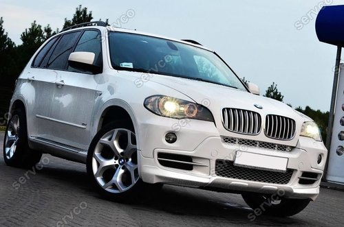 Prelungire lip splitter bara fata BMW X5 E70 Aero Pachet M 2006-2010 v1