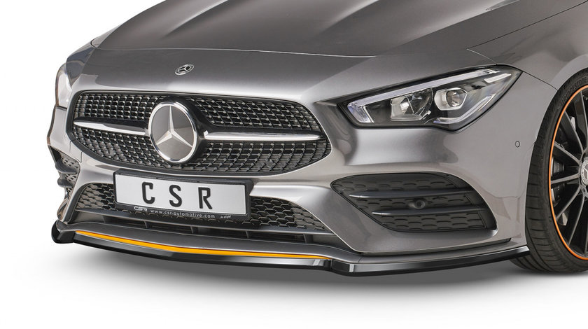 Prelungire lip spoiler bara fata pentru Mercedes Benz CLA C118 / X118 Coupe und Shooting Brake, AMG-Line 2019- CSL456