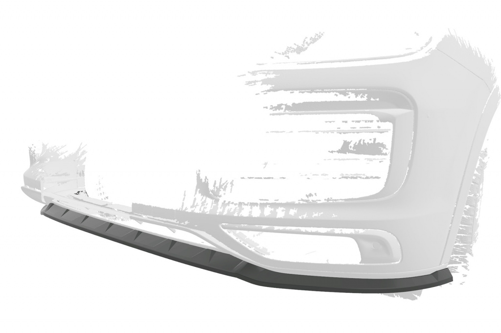 Prelungire lip spoiler bara fata pentru Porsche Cayenne P0536/9YA Cayenne, Cayenne S, Cayenne E-Hybrid, Turbo, Turbo S 2017- numai kit SportDesign Bugteil (Cayenne, Cayenne S, Cayenne E-Hybrid CSL576