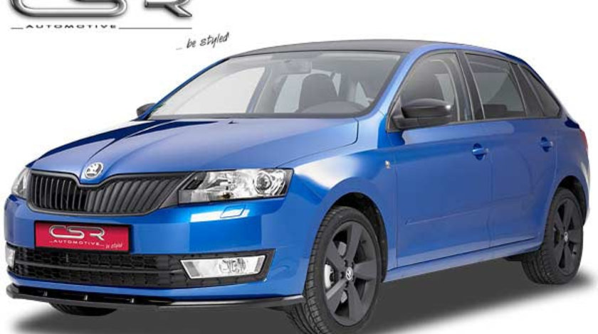 Prelungire lip spoiler bara fata pentru Skoda Rapid (Typ NH) pentru toate modelele 2012-2016 nu se potriveste an Monte Carlo CSL092