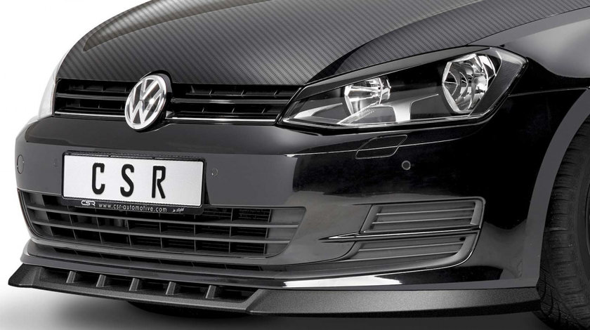 Prelungire lip spoiler bara fata pentru VW Golf 7 Facelift 08/2012-2017 in afara de modelele R-Line, R, GTI, GTD, GTE CSL332