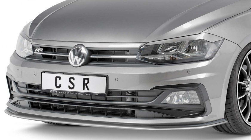 Prelungire lip spoiler bara fata pentru VW Polo VI 2G (Typ AW) GTI und R-Line 09/2017- CSL321