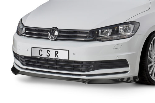 Prelungire lip spoiler bara fata pentru VW Touran II (Typ 5T) pentru toate modelele 05/2015- in afar...
