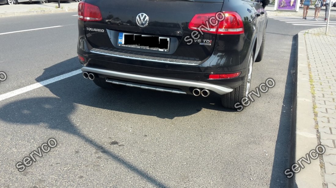 Prelungire Off Road bara spate spoiler tuning sport VW Touareg 7P5 Rline 2011-2015 v1