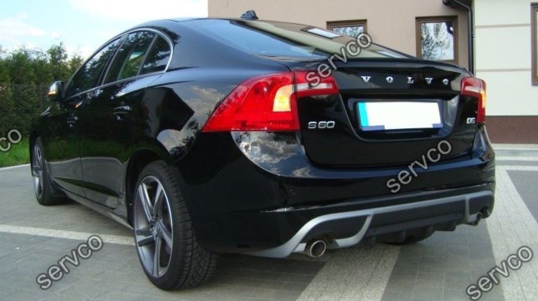 Prelungire ornament extensie bara spate tuning sport Volvo S60 R design 2010-2014 v3