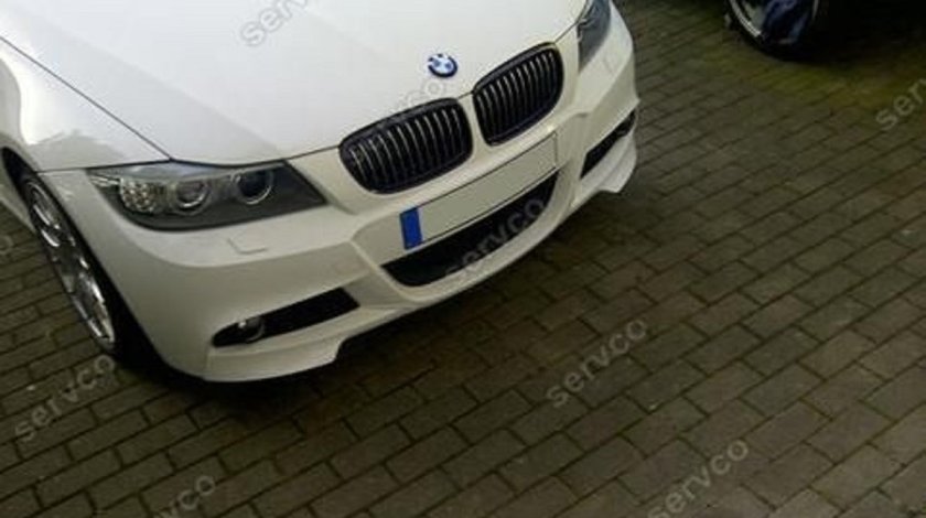 Prelungire prelungiri flapsuri splittere tuning sport bara fata BMW E90 E91 LCI 2009-2012 v4