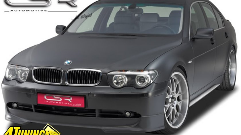 Prelungire Prelungiri Spoiler Sub Bara Fata din plastic ABS BMW Seria 7 E65 E66 2001 2005 non LCI fara facelift FA028