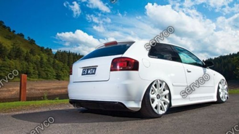 Prelungire S3 Sline lip tuning sport bara spate Audi A3 8P Coupe RS3 2005-2008 v1