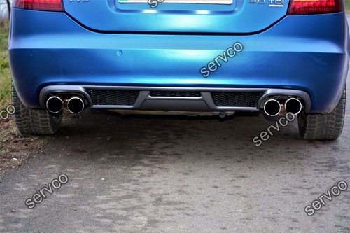 Prelungire Sline ABT Sedan tuning sport bara spate Audi A6 C6 4F RS6 S6 2004-2008 v2