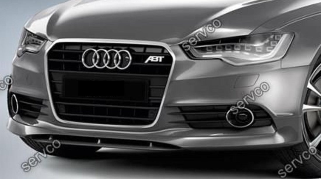 Prelungire Sline adaos fusta spoiler bara fata Audi A6 4G C7 ABT S6 Rs6 2011-2014 v1