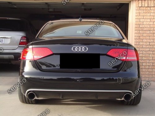 Prelungire Sline difuzor fusta tuning sport bara spate Audi A4 B8 8K S4 RS4 2008-2012 v3