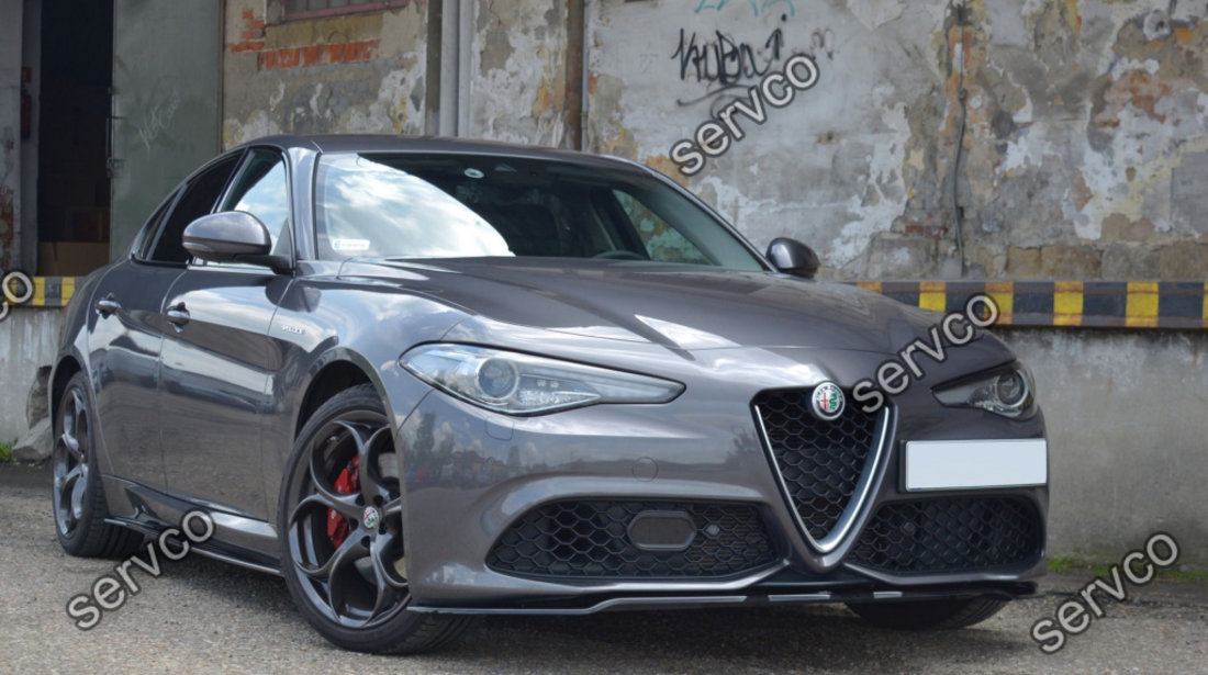 Prelungire splitter bara fata Alfa Romeo Giulia Veloce 2015- v1 - Maxton Design