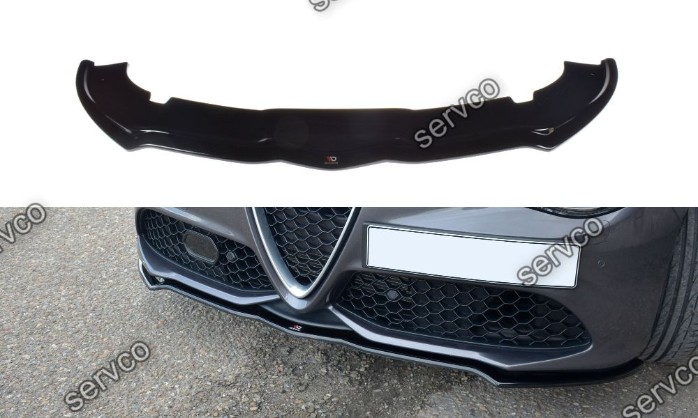 Prelungire splitter bara fata Alfa Romeo Giulia Veloce 2015- v1 - Maxton Design