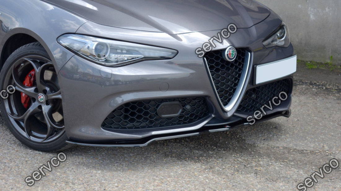 Prelungire splitter bara fata Alfa Romeo Giulia Veloce 2015- v1 - Maxton Design