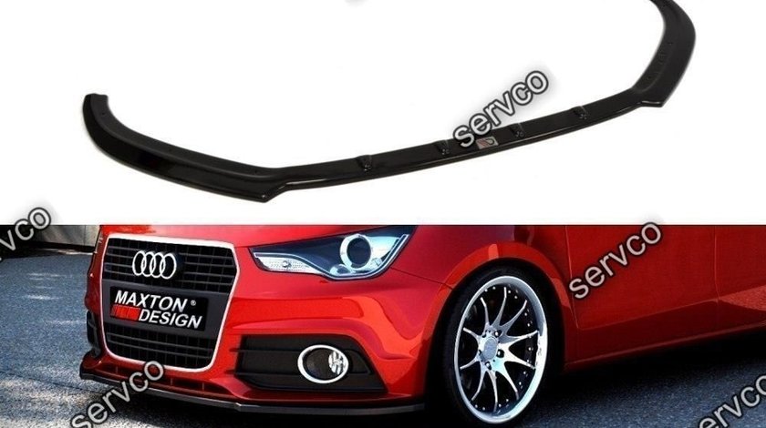 Prelungire splitter bara fata Audi A1 8X 2011-2013 v1 - Maxton Design