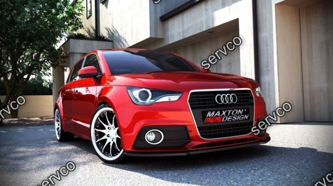 Prelungire splitter bara fata Audi A1 8X 2011-2013 v1 - Maxton Design