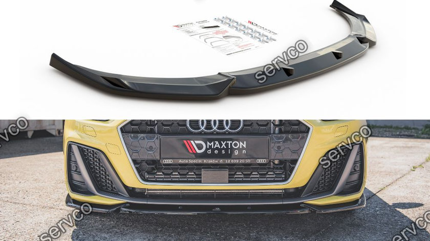 Prelungire splitter bara fata Audi A1 S-Line GB 2018- v3 - Maxton Design