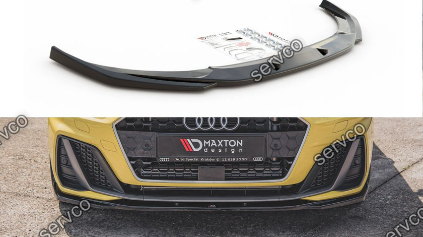 Prelungire splitter bara fata Audi A1 S-Line GB 2018- v2 - Maxton Design