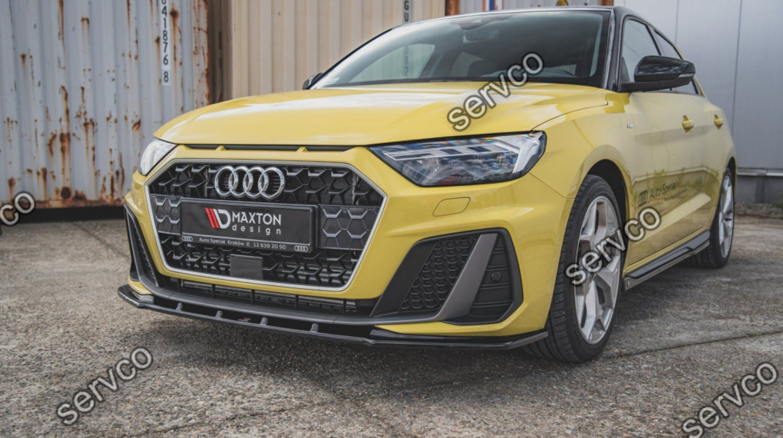 Prelungire splitter bara fata Audi A1 S-Line GB 2018- v1 - Maxton Design
