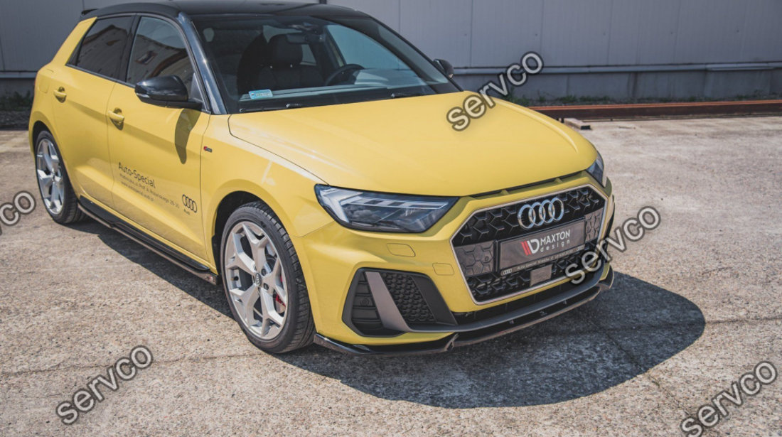 Prelungire splitter bara fata Audi A1 S-Line GB 2018- v3 - Maxton Design