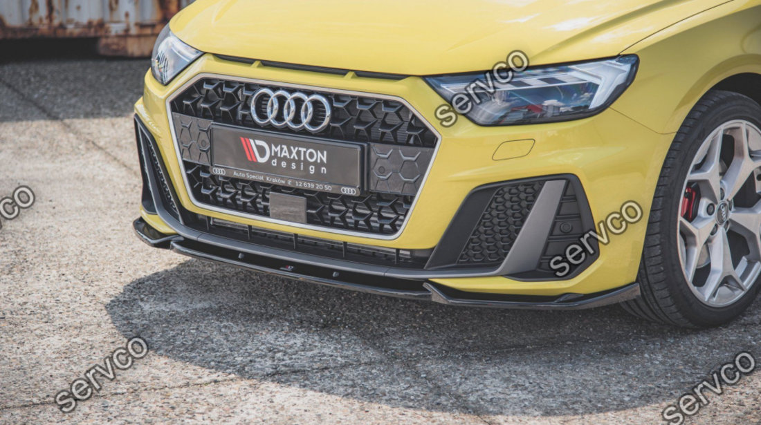 Prelungire splitter bara fata Audi A1 S-Line GB 2018- v3 - Maxton Design