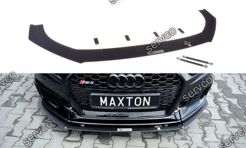Prelungire splitter bara fata Audi A3 RS3 8V Facelift Sportback 2017- v8 - Maxton Design