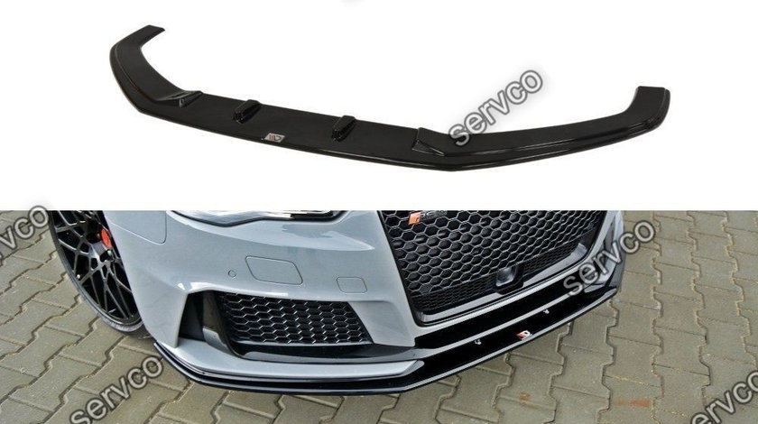 Prelungire splitter bara fata Audi A3 RS3 8VA Sportback 2015-2019 v2 - Maxton Design