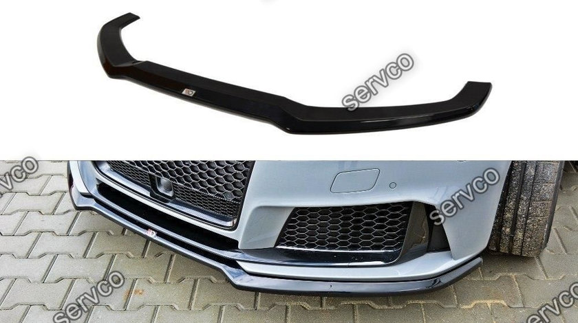 Prelungire splitter bara fata Audi A3 RS3 8VA Sportback 2015-2019 v1 - Maxton Design