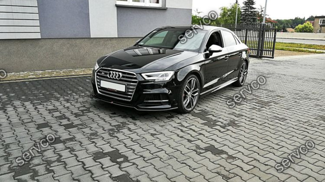 Prelungire splitter bara fata Audi A3 S3 8V Facelift 2017-2019 v2 - Maxton Design