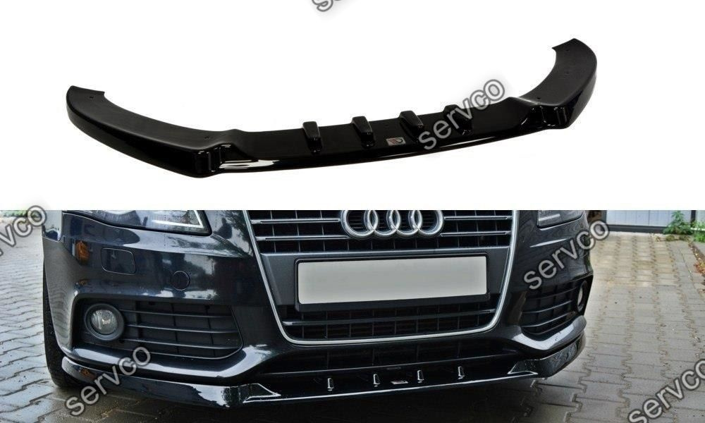 Prelungire splitter bara fata Audi A4 B8 2007-2011 v3 - Maxton Design