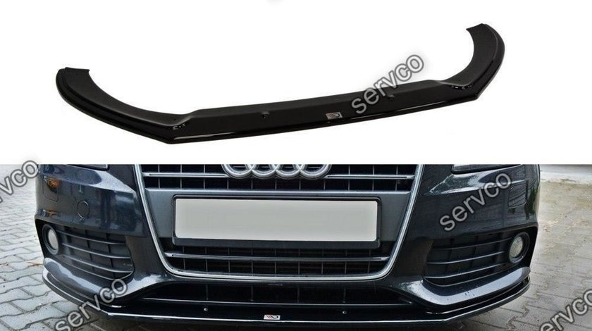 Prelungire splitter bara fata Audi A4 B8 2007-2011 v1 - Maxton Design