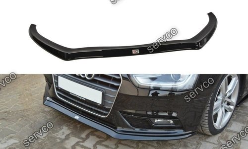 Prelungire splitter bara fata Audi A4 B8 Facelift 2011-2015 v2 - Maxton Design