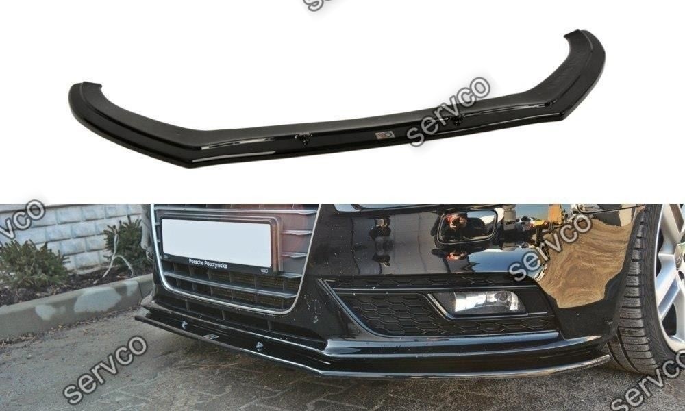 Prelungire splitter bara fata Audi A4 B8 Facelift 2011-2015 v4 - Maxton Design