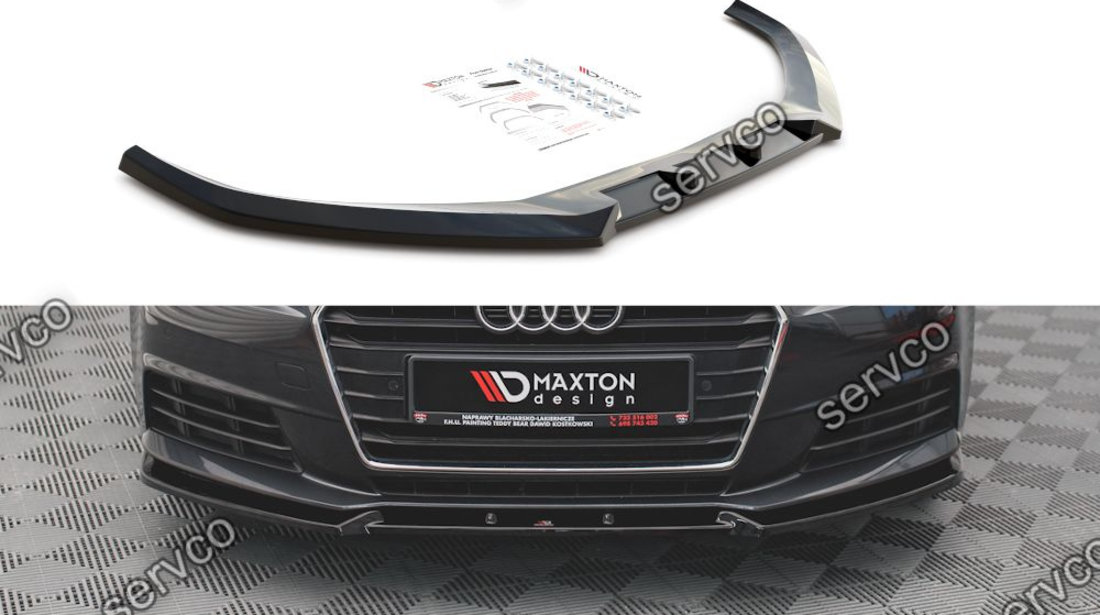 Prelungire splitter bara fata Audi A4 B9 2015-2019 v13 - Maxton Design