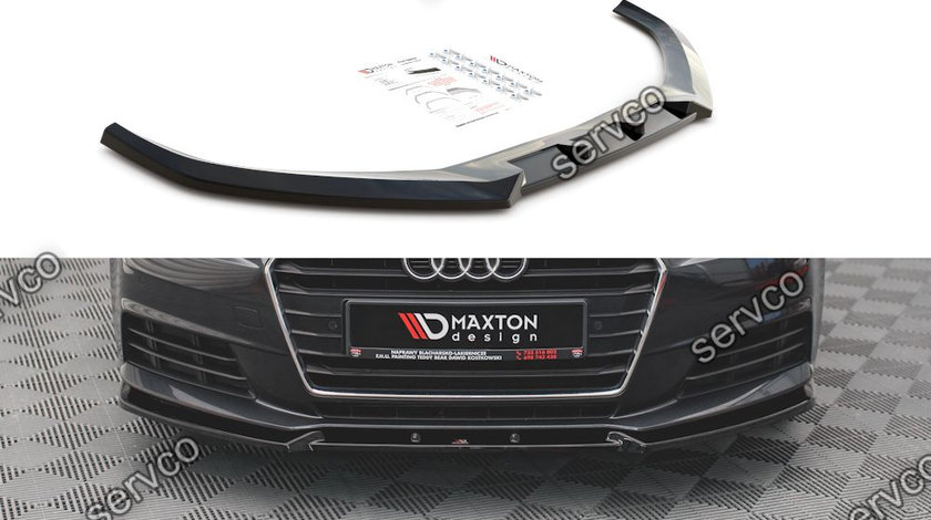 Prelungire splitter bara fata Audi A4 B9 2015-2019 v13 - Maxton Design