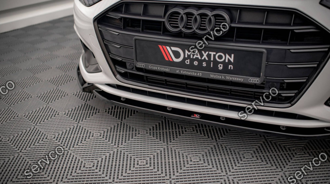 Prelungire splitter bara fata Audi A4 B9 Facelift 2019- v14 - Maxton Design