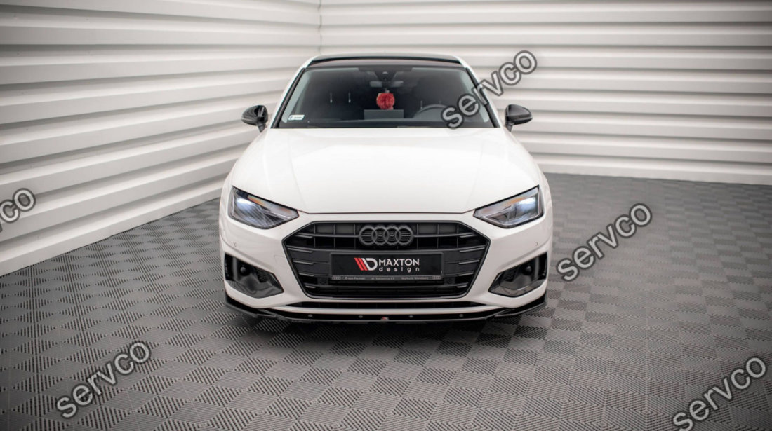 Prelungire splitter bara fata Audi A4 B9 Facelift 2019- v15 - Maxton Design