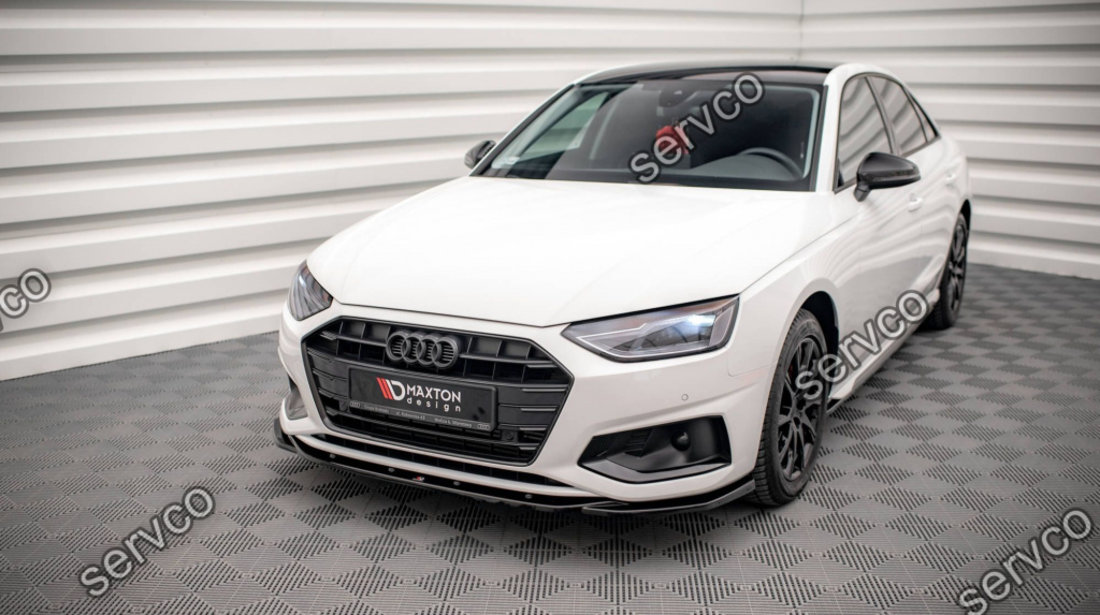 Prelungire splitter bara fata Audi A4 B9 Facelift 2019- v15 - Maxton Design