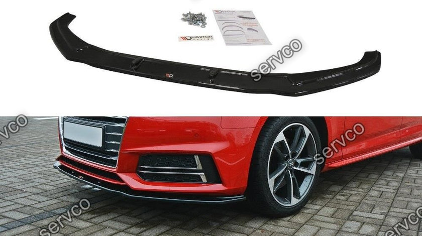 Prelungire splitter bara fata Audi A4 B9 S-Line 2015-2019 v2 - Maxton Design