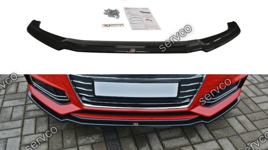 Prelungire splitter bara fata Audi A4 B9 S-Line 2015-2019 v1 - Maxton Design