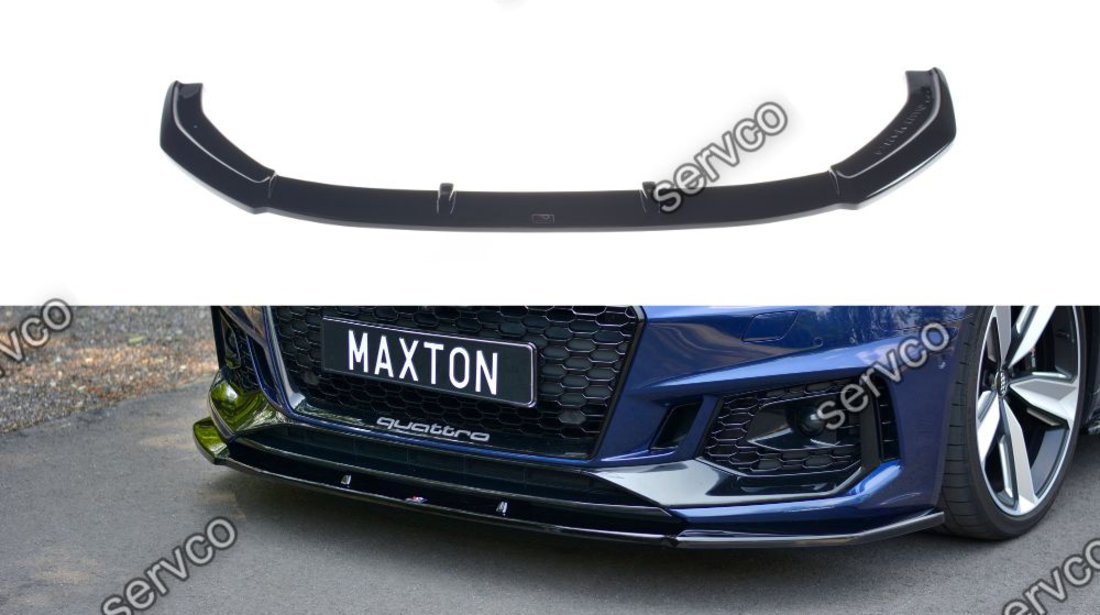 Prelungire splitter bara fata Audi A4 RS4 B9 2017- v8 - Maxton Design